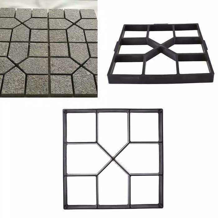 Camiso  -  Cetakan Paving Block DIY Paving Blok Cetakan Jalan TRAPESIUM Kotak Plastik - TRAPESIUM, S