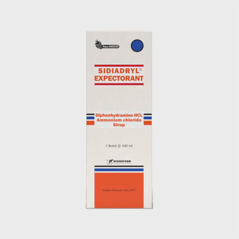 SIDIADRYL EXPECTORANT SIRUP 1 BOTOL @ 100 ML