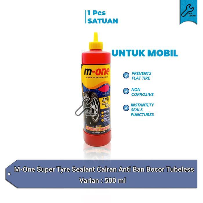M-One Cairan Tubeless anti bocor ban mobil Tubles Mone 500ML Car Tire - 500ML - MOBIL