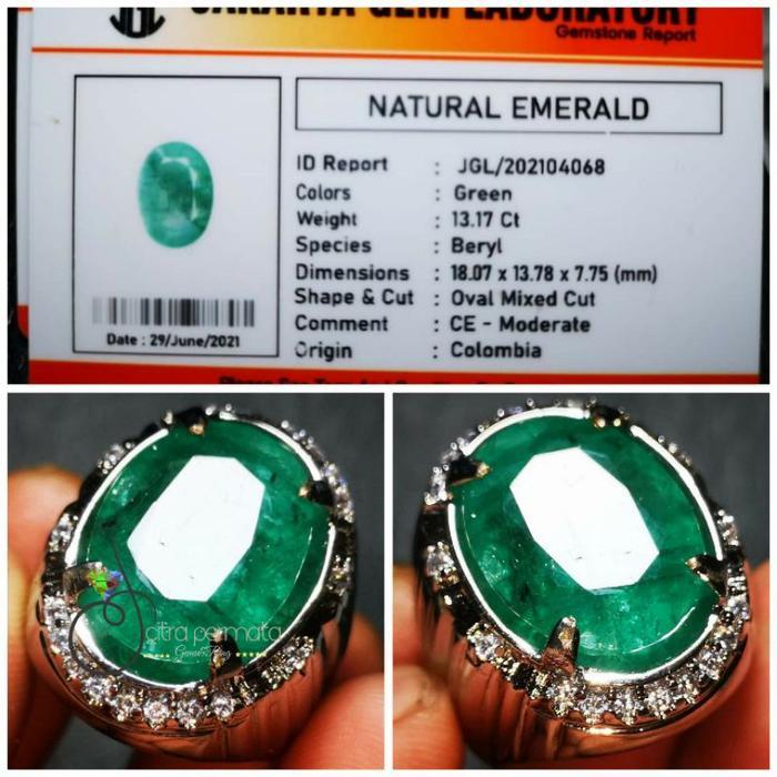 EMERALD BERYL COLOMBIA LUSTER + MEMO - Putih, 7