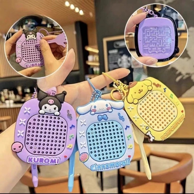COD Gantungan Kunci Magnet Kartun Lucu, Mainan Edukasi Mini Anti Bosan, Aksesori Tas Anak