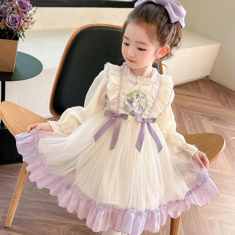 [Kota Dongeng] Gaun anak perempuan gaun anak - anak baru eksotis gaun bayi jala gaun putri lolita