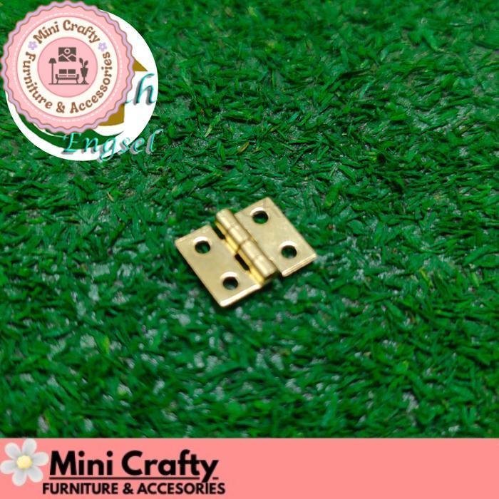 Engsel super mini 10x8 mm Engsel kecil miniatur lemari box - Mini Crafty