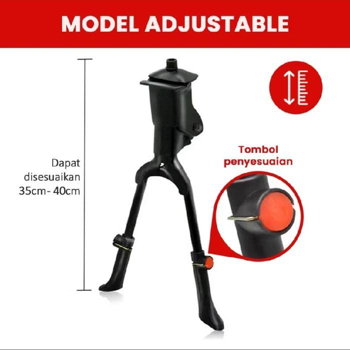 Standar Tengah Sepeda MTB Standar Dua Sepeda Standar 2 Sepeda Dua Kaki - Adjustable