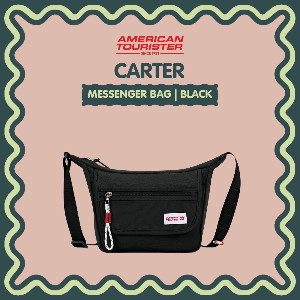 American Tourister Carter Messenger Bag R - Black
