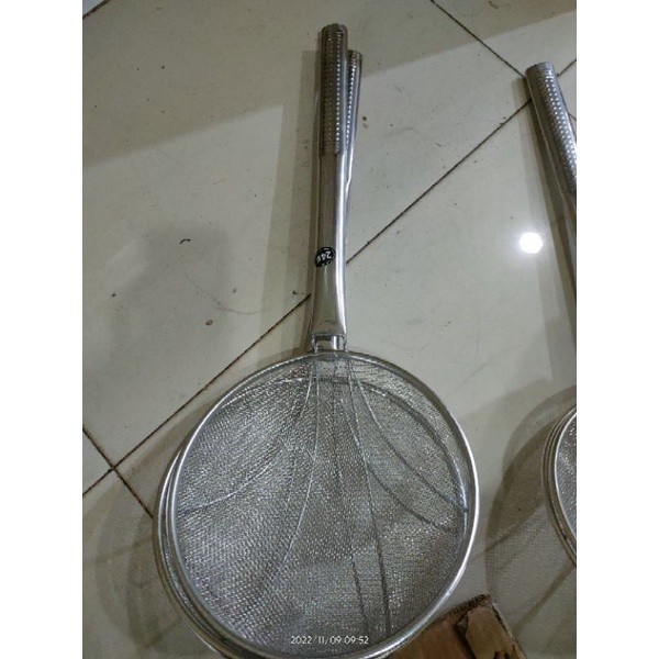 Saringan Minyak Stainless/Saringan Jumbo/Serokan Besar 32 serokan ayam dan ikan