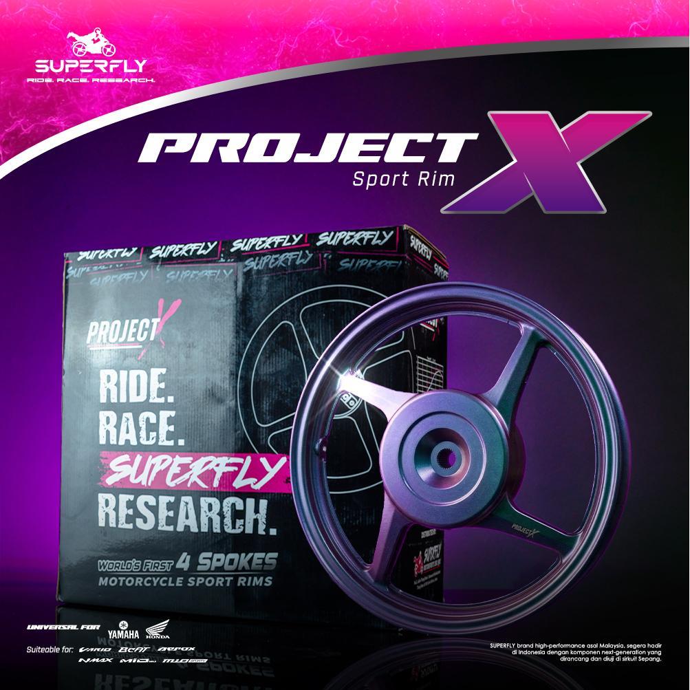 Superfly Project X4 Sport Rims Velg Racing Motor Yamaha Jupiter Z1/F1ZR Jupiter MX 135 Original Mala