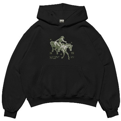 PERRYFOYE - Hoodie Boxy Oversized Cowboys / Hoodie Boxy / Oversized Hoodie Boxy