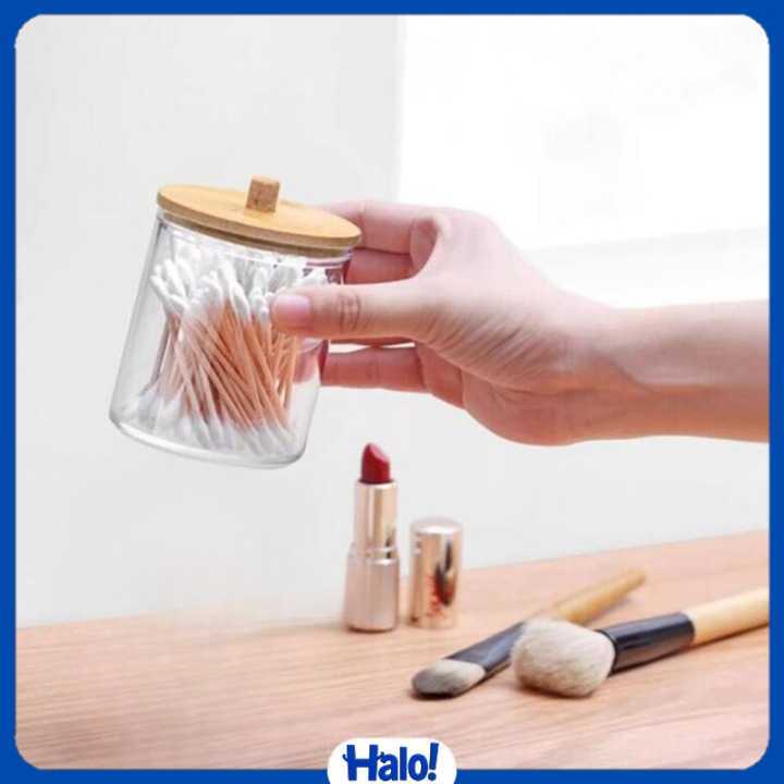 Tempat Kapas Cotton Bud Plastik Make Up Organizer - LF92
