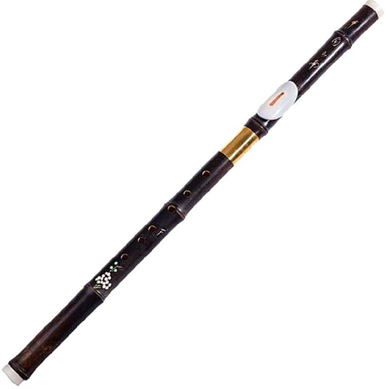 Flauta transversal Bawu Flute F/G Key Natural Purple Bamboo Bau Detachable yunnan Folk Instrument Fl