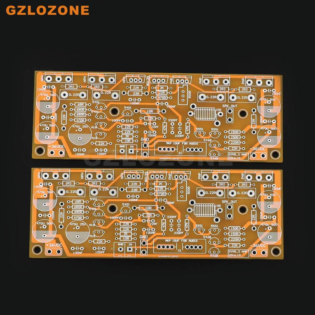 2 CH SYM53 High Bias Class AB Power Amplifier Bare PCB Base on Symasym53 Amplifier