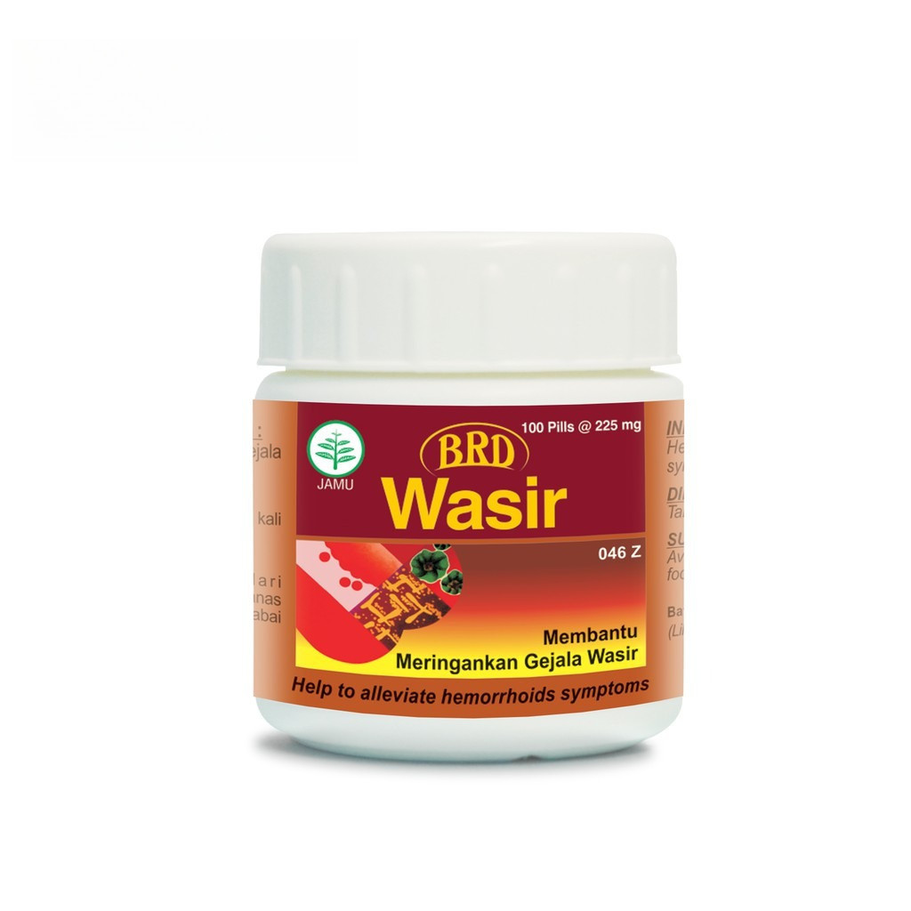 BRD Wasir 100 PIL Obat Wasir Ambeien Herbal Ampuh - Pelancar BAB - Obat Benjolan Anus Gejala Ambeien