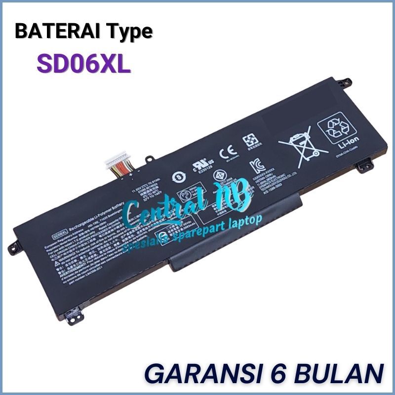Baterai HP Omen 15 EN0013AX EK0051TX EN0023DX Model SD06XL -CNB