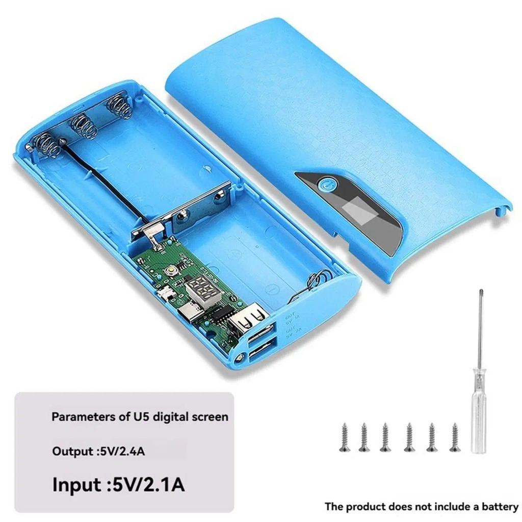 (ABGQ) Y 18650 Battery Power Bank Case Y Detachable Battery Charger Box for Mobile Phone Power Suppl