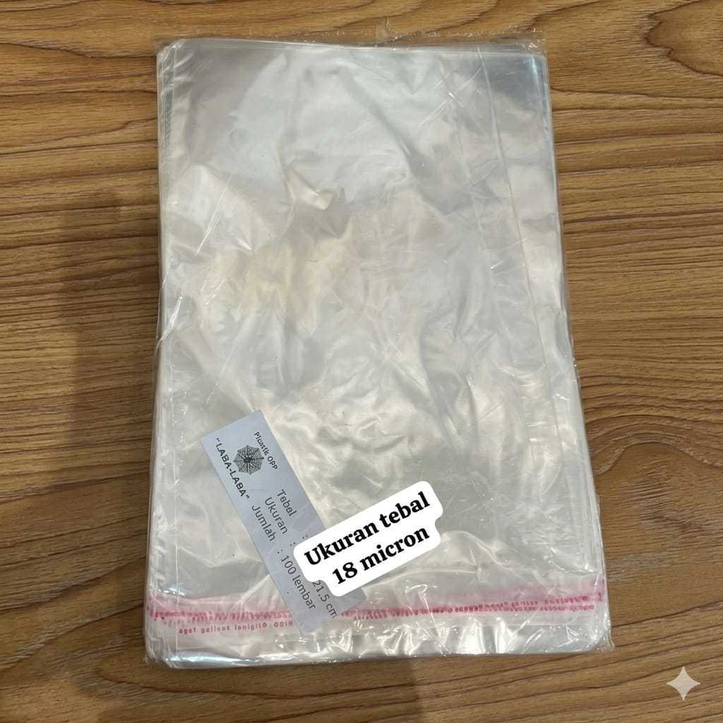 Plastik OPP Micron-18 vista undangan 11.5x20  13x20  13.5x20  14.5x20  12x21.5  13.5x21.5  14x21.5  