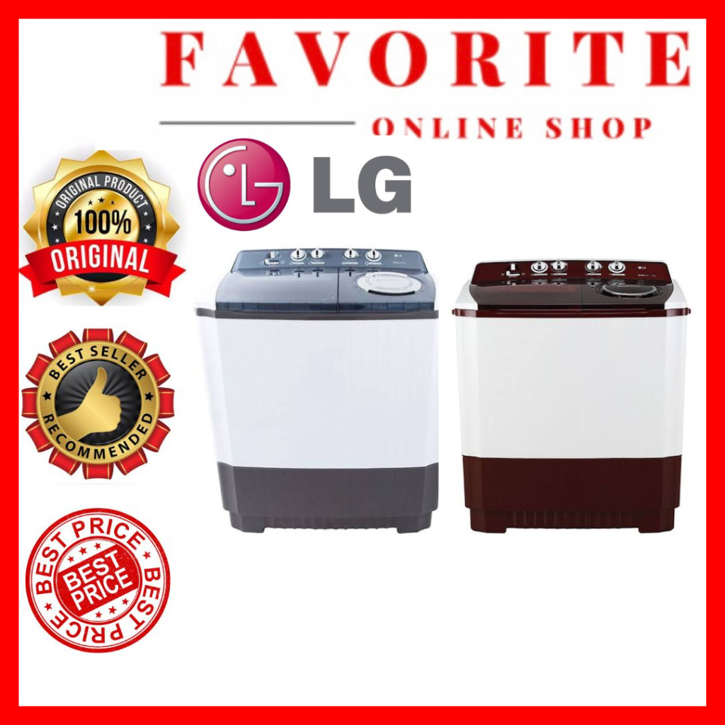 MESIN CUCI LG 9KG P9050R 9 KG 2 TABUNG 9050R MESIN CUCI 2 TABUNG LG 9050