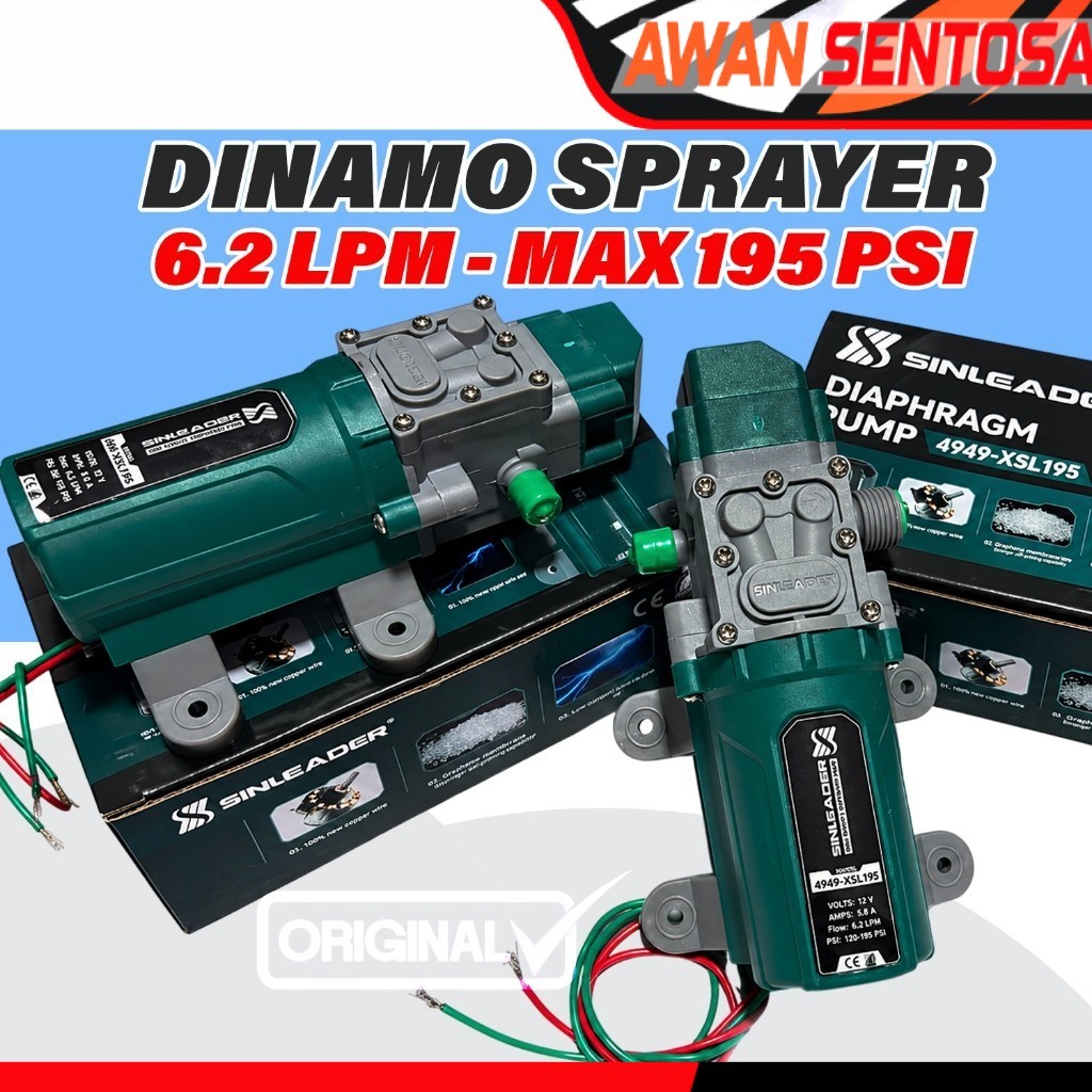 ORIGINAL SINLEADER 4949-XSL195PSI - Dinamo pompa dc MAX 195 PSI 6.2LPM