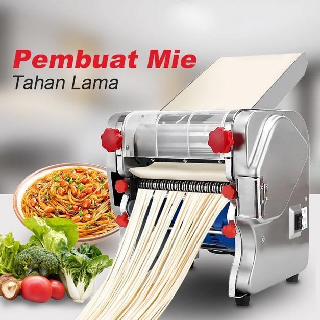 Mesin Mie Listrik Otomatis 200S Gilingan Mie & Pasta Full Stainless Dengan Kapasitas Besar