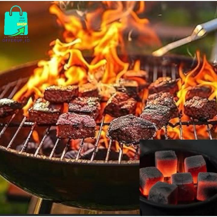 ARANG BRIKET BATOK KELAPA ARANG BBQ TANPA ASAP MINIM ABU 1KG
