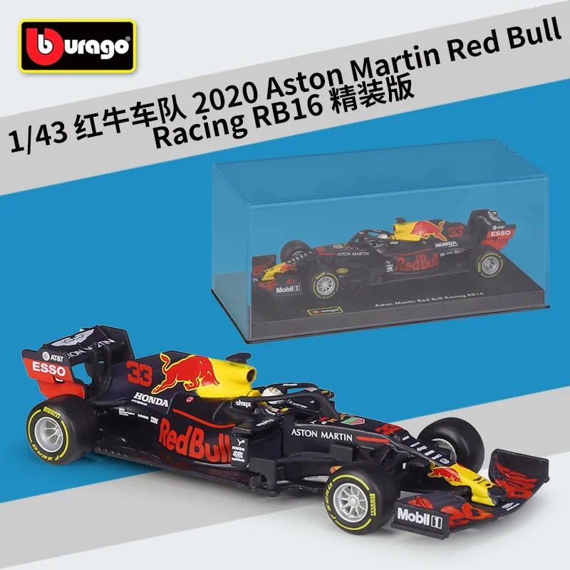 Bburago 1:43 F1 Racing Car 2020 Red Bull Rb16 RB16B 11# 33# Simulation Alloy Car Model Toy Gift Coll