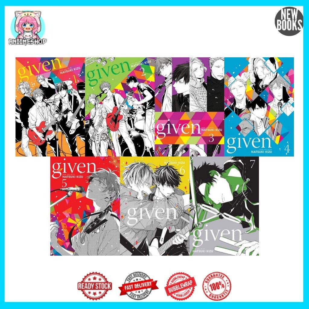 Manga Given (9 book series) by Natsuki Kizu