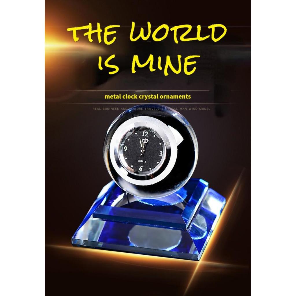 Parfum Mobil  Motif Jam Crystal LED Car Perfume Pajangan Dashboard Mobil - JamBendera