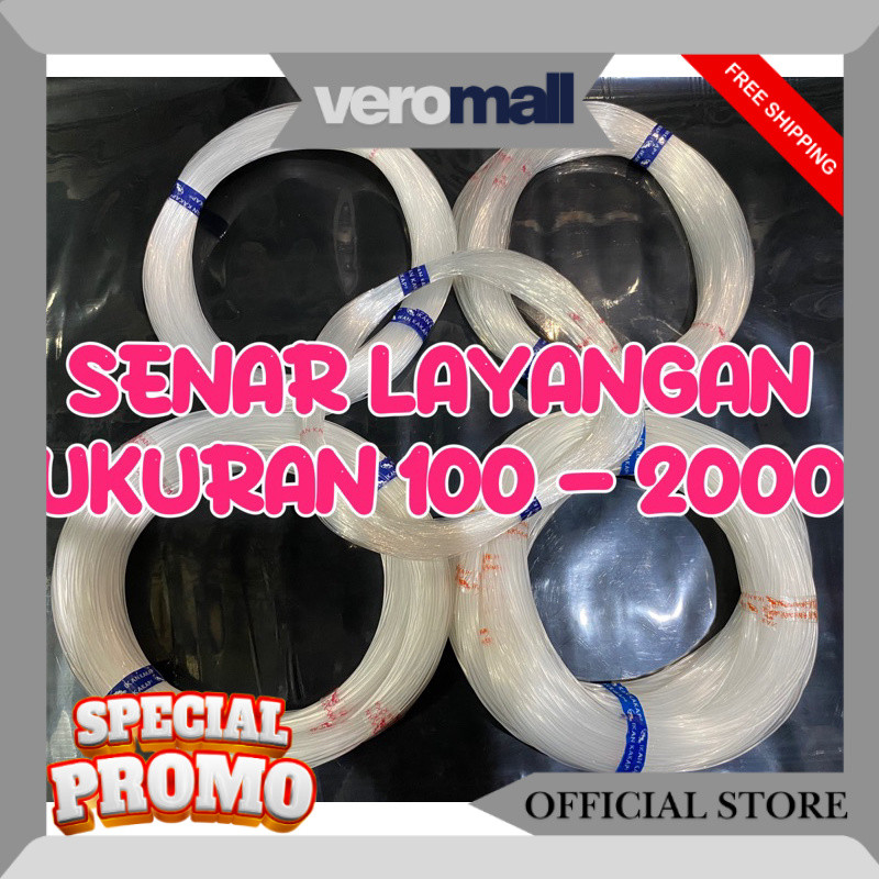 SENAR LAYANGAN CAP IKAN KAKAP UKURAN 100- 2000 SS