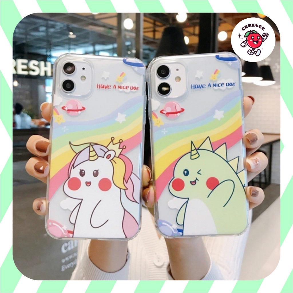 New Unicorn rainbow printing anticrack case vivo v27 v29e y17s y03 y27 4g y36 v27e y02 y16 y22 y18 y