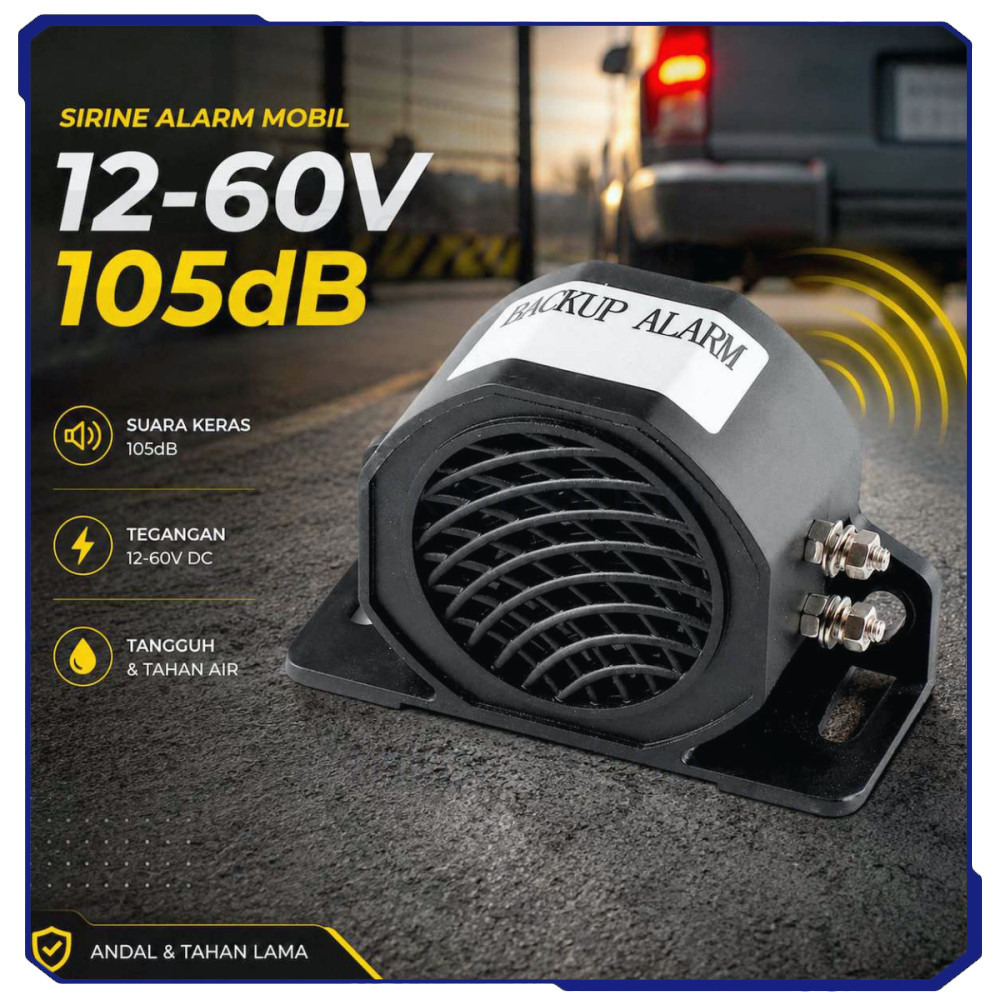 Sirine Speaker Alarm Mobil Bibi Siren 12V 110dB CR244