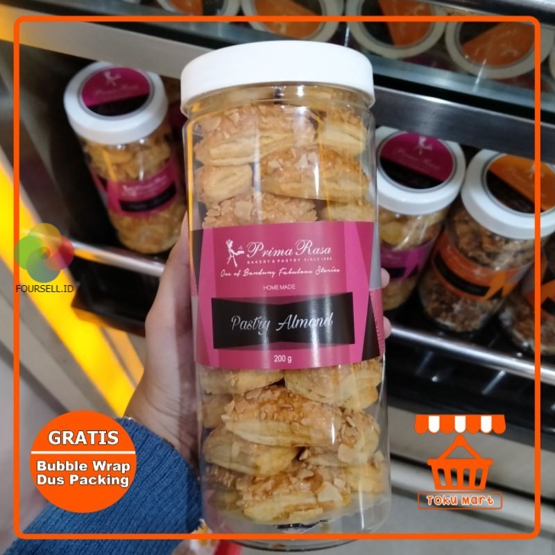 Kreasi Asa|| Prima Rasa - Pastry Almond Kemasan Tabung (PACKING AMAN) - Primarasa Oleh Oleh Bandung 