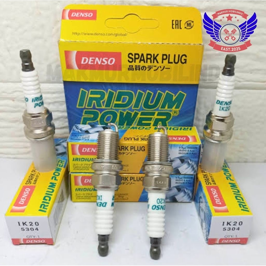 BUSI IRIDIUM POWER DENSO HONDA JAZZ FREED MOBILIO BRIO IK20 (4PC) ORIGINAL DENSO