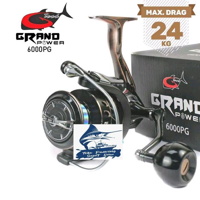 Reel G-TECH GRAND POWER SW 3000 sd 6000 PG | Power Handle SaltWater Metal Body | Sungai Pasiran Laut