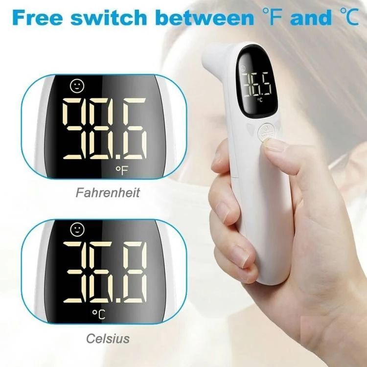 Termometer Infrared Non Kontak Suhu Tubuh Digital GP100 Elfos