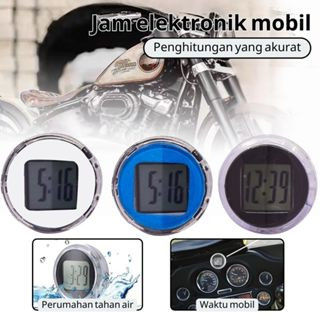 Tempel Sepeda Mini Stick-On Clock Digital Tempel Air Motor Waterproof Jam