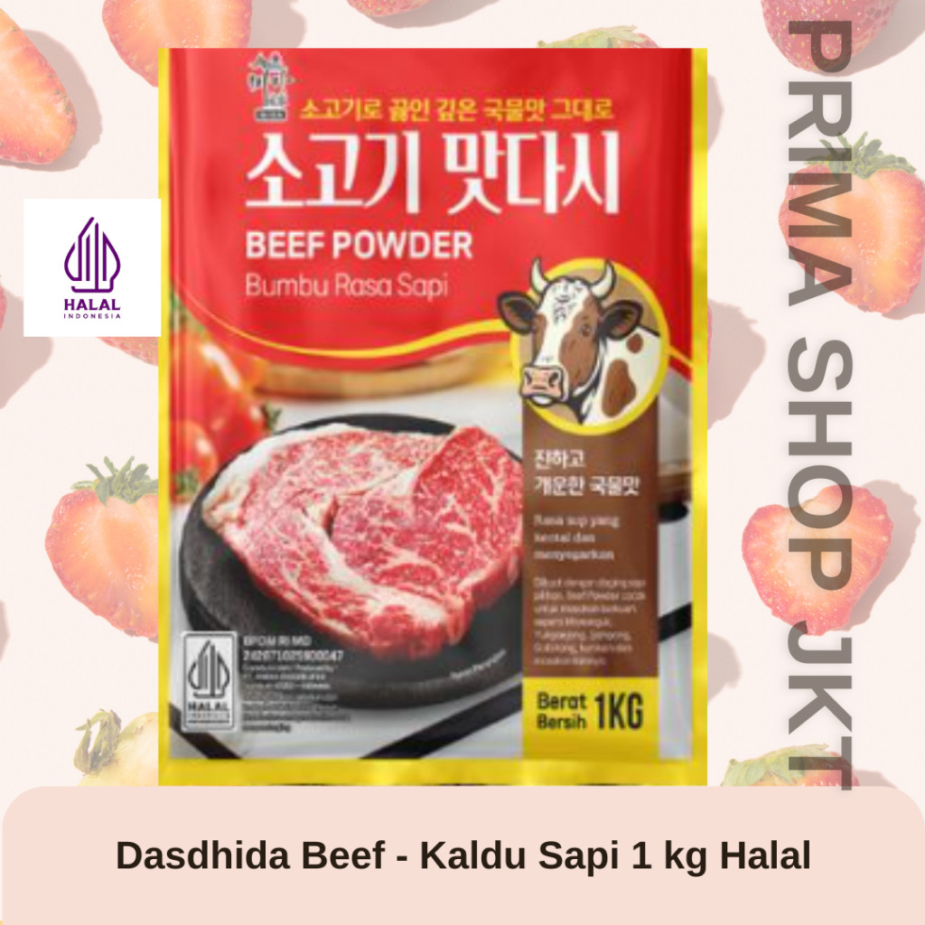 Dashida Beef Halal Sogogi Kaldu Rasa Sapi 1 kg Bumbu Beef Powder