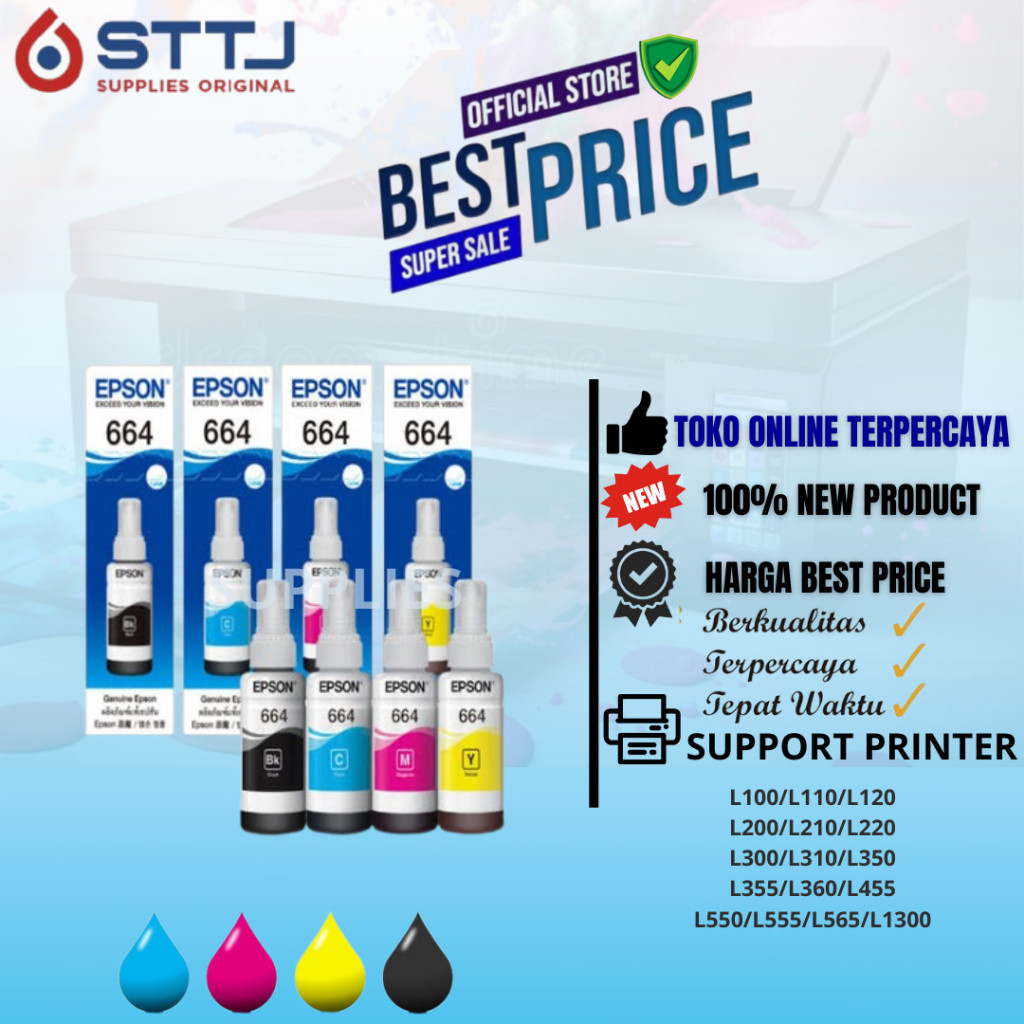 Tinta Printer Epson 664 Tinta Printer L120/L110/L210/L310/L360/L565