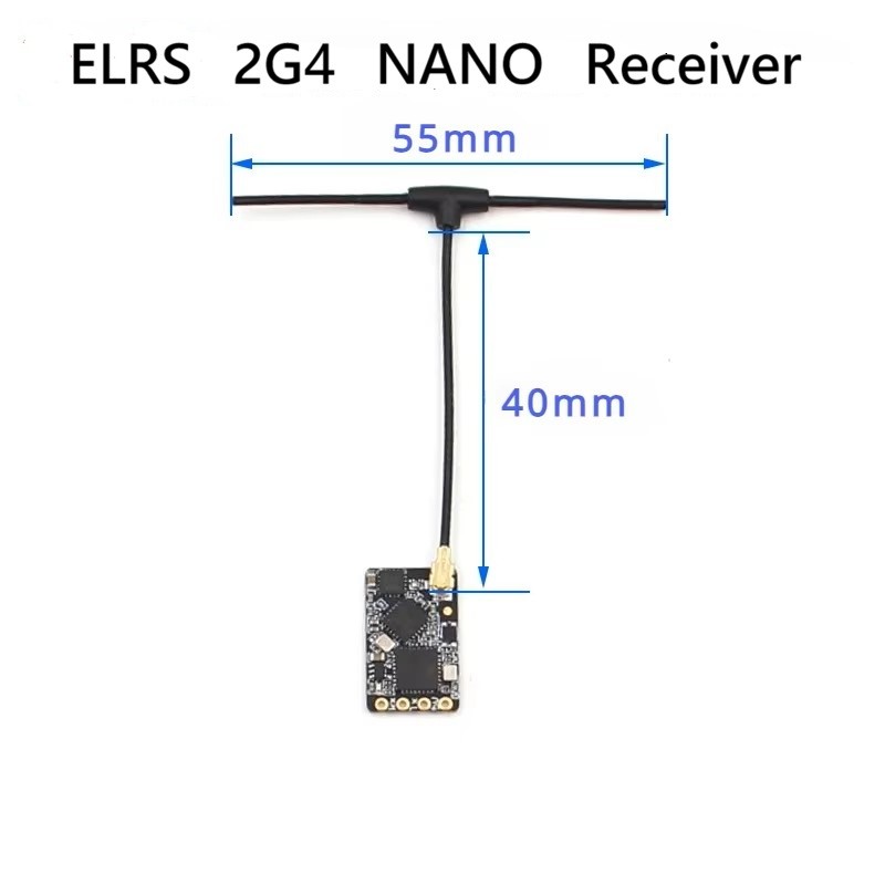 ELRS 2.4GHz NANO Receiver ExpressLRS BETAFPV 2400 RX W T Type Antenna Support Wifi Upgrade for FPV R