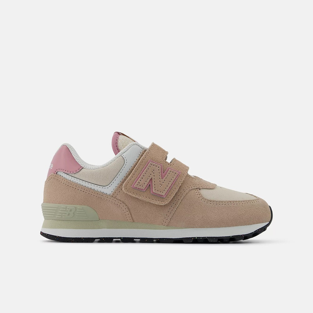 Sepatu Sneakers Anak New Balance 574 Wide Kids Preschool Pink White Original PV574QTC