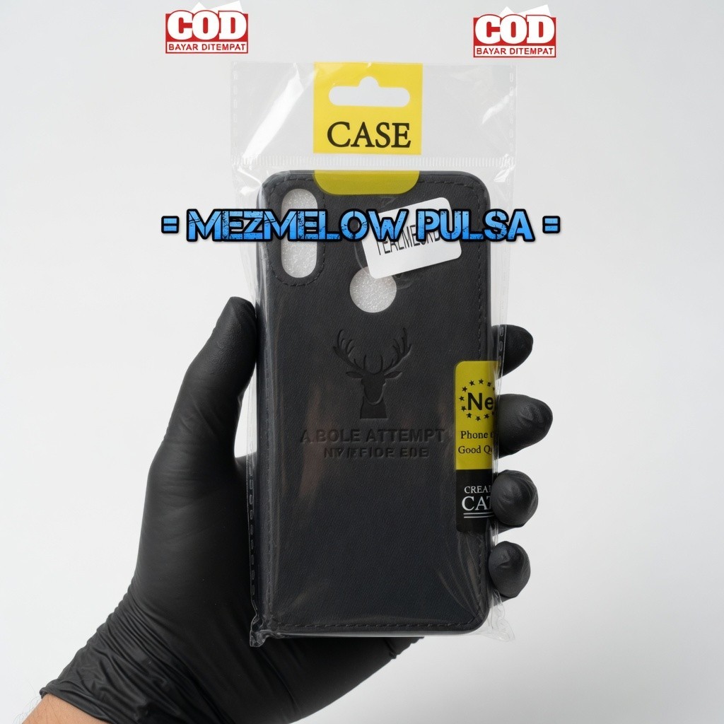Hard Case Casing Bahan Kain Kanvas Leather Case REALME 3 PRO