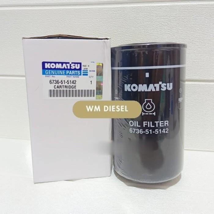Cartridge Oil Oli Filter Komatsu 6736-51-5142 6736515142 6736 51 5142