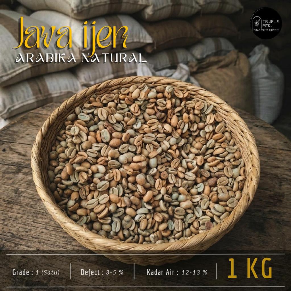 Green bean / Biji kopi arabika ijen - natural TERMURAH