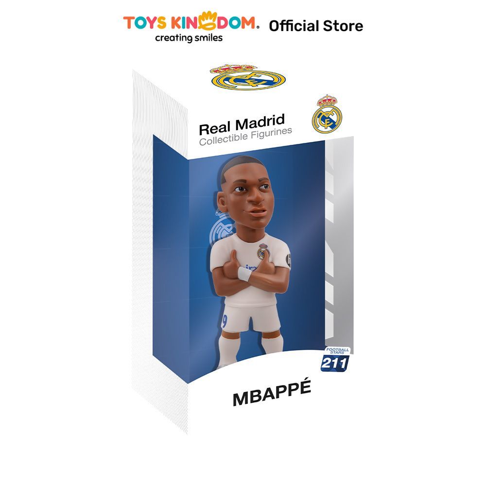 Minix Real Madrid Figure Mbappe 12 cm - Putih Figur Miniatur Karakter Mainan Koleksi Collectible