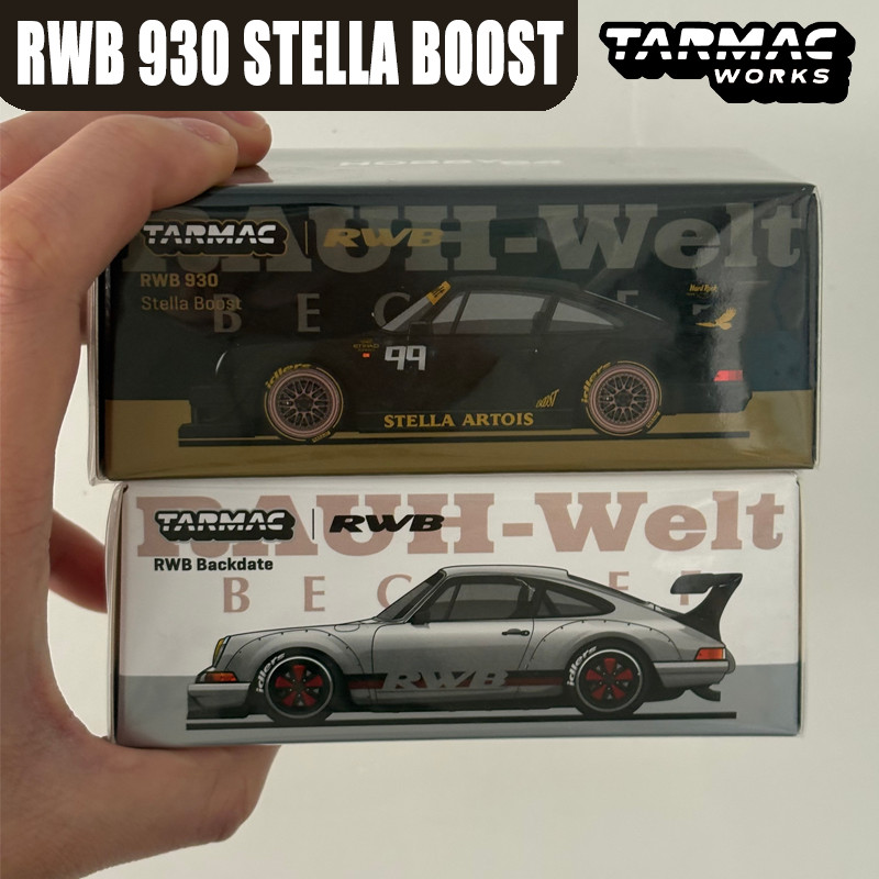 Tarmac Works 1/64 RWB 930   Exhibition Limited STELLA BOOST Backdate SGT Modelos de Veículos em Liga