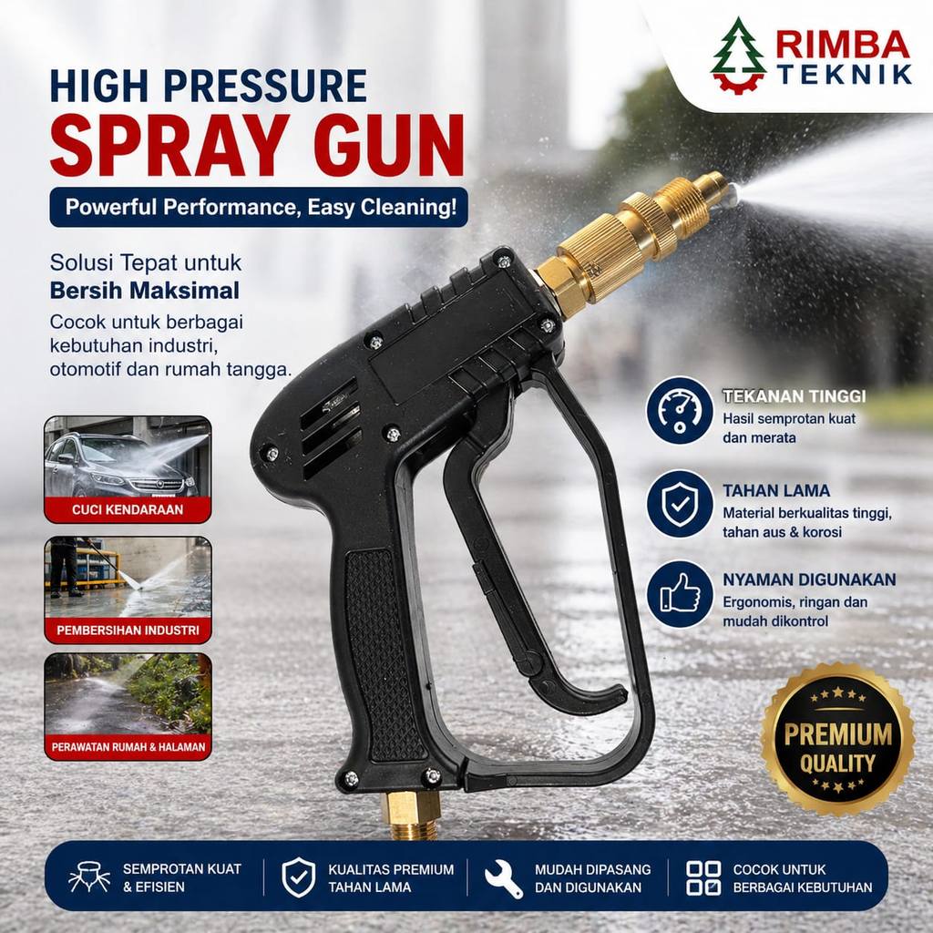 Stik Gun Kepala Semprotan Jet Cleaner Pendek