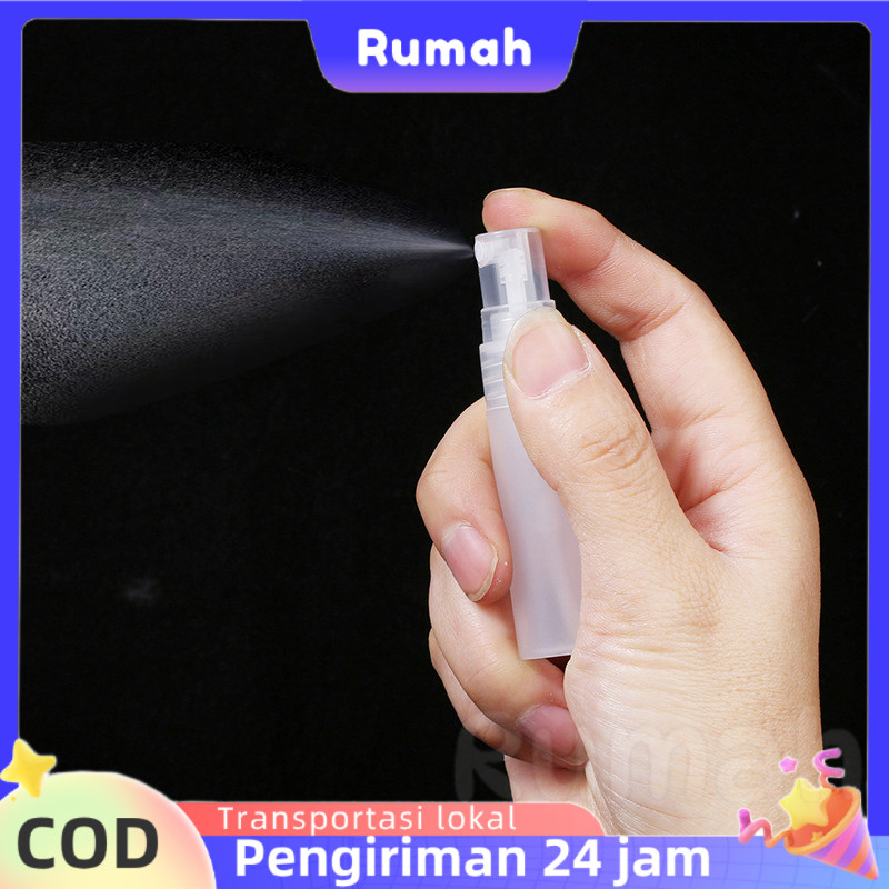 Botol Semprot Halus Kemasan Kecil untuk Parfum, Kosmetik Portabel 10ml, Botol Semprot Plastik Buram