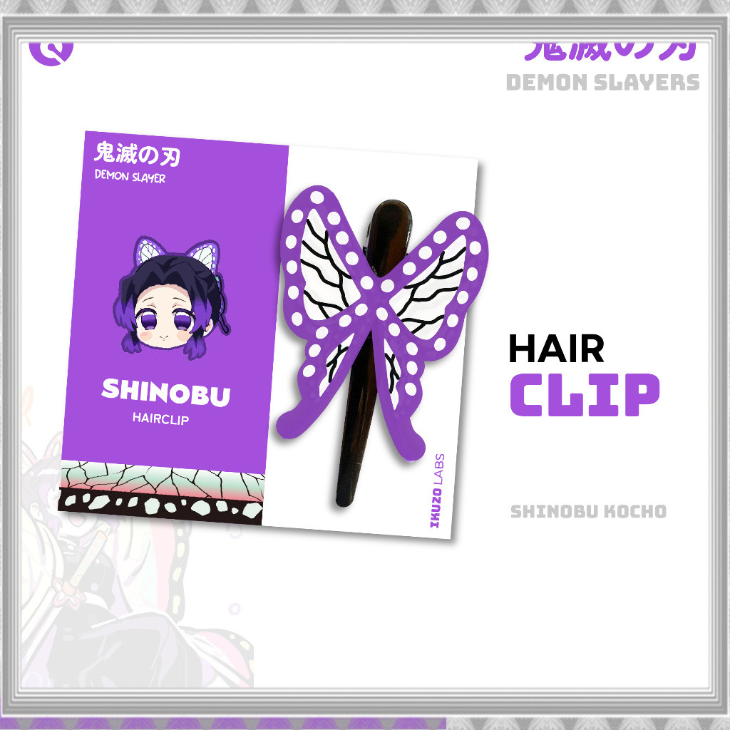 Terlaris 3D Jepit Shinobu Kochou - Shinobu Kochou Hairclip Cosplay Termurah