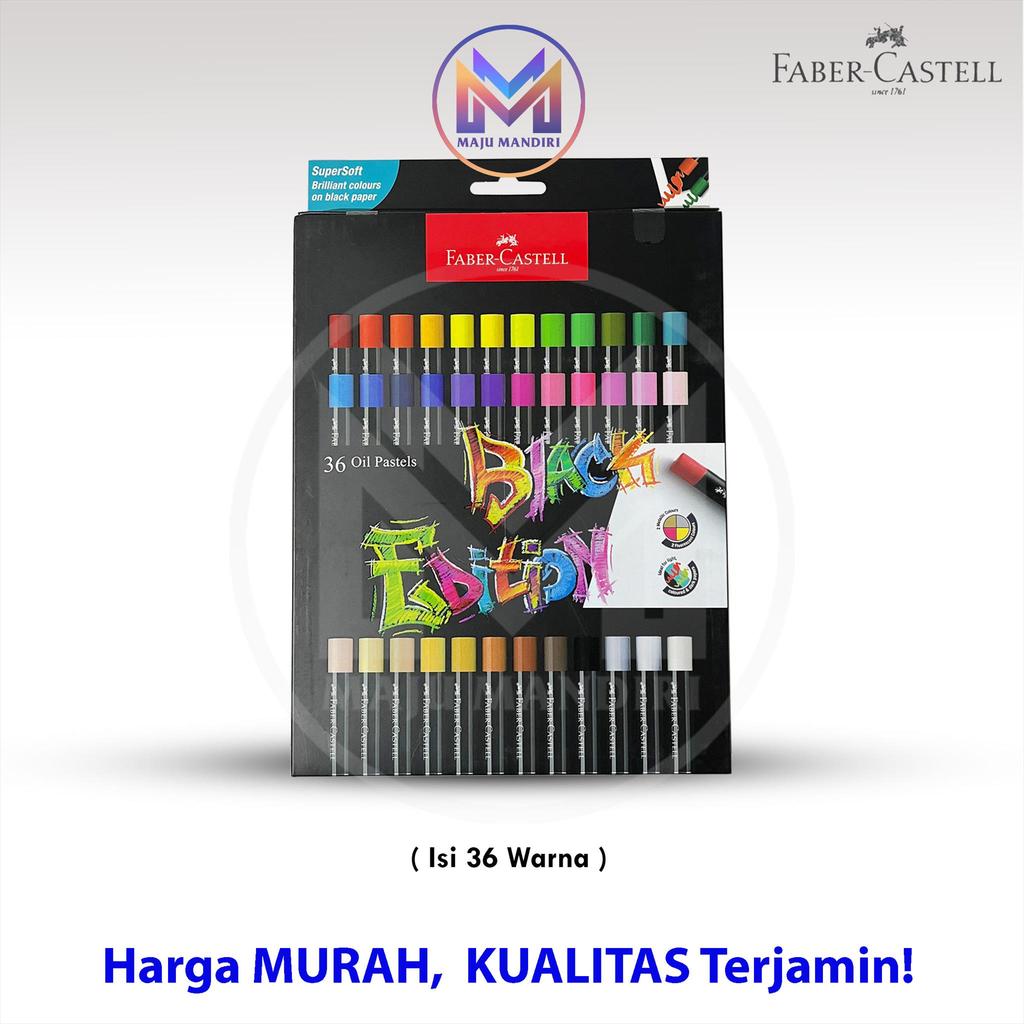 Crayon Faber Castell 36 Warna Black Edition Oil Pastel 36 Colours