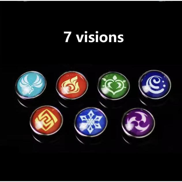 PROMO Genshin Impact Vision Bracelet Gelang GLOW IN THE DARK - 7 vision