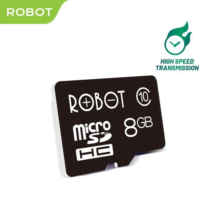 ROBOT ROBOT Storage / Memory Card 8GB Memory Card Micro SD Class 10 Speed with Package - Bergaransi 