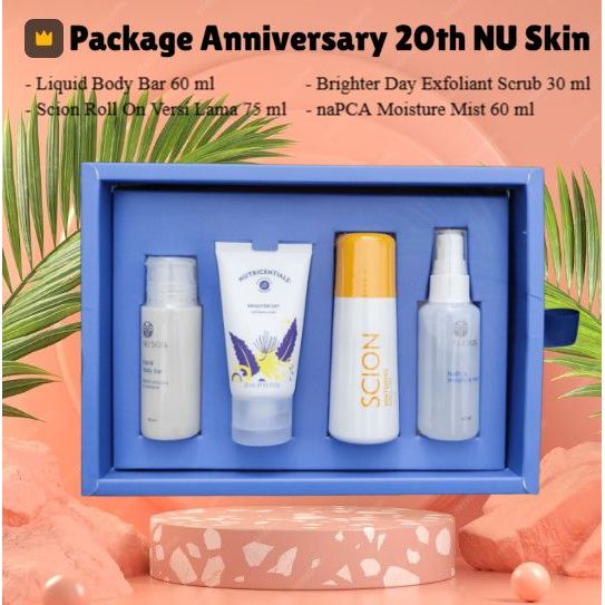 [ DIJAMIN ORI ] Napcha Travel Kit Roll On Exfoliant Scrub Original Paket Anniversary 20th NU Skin - 